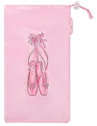 Uqezagpa Schuhtasche Tanzschuhe Ballett Kordelzug Schuhaufbewahrung für Damen und Mädchen Ballettschuh Aufbewahrungstasche