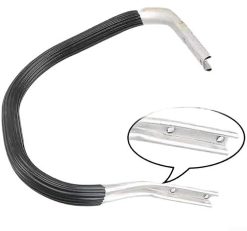 WheatThrive Poignée de rechange pour tronçonneuse 45 52 58 en aluminium - Outil forestier ergonomique avant et arrière - Noir - 25,5 cm