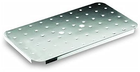LACOR 66911Z - Fondo doppio forato GN 1/1 Acciaio Inox | Realizzato in acciaio inossidabile alimentare; alta resistenza alla corrosione e usura quotidiana in cucina