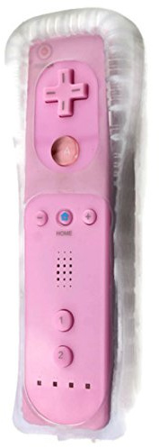 AMGGLOBAL® Remote Controller in Blue Red White Black Pink for Nintendo Wii Remote Wii + Free Silicone Cover