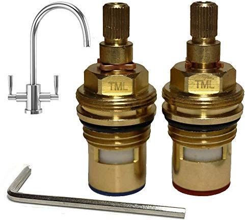 Premium Cartridge Compatible with Franke Olympus Olympus Spring G Filterflow SP3561 1427R 3561R 28 Spline Tap Replacement Valve Pair Plus Allen Key