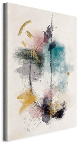 murando - Tableau Acoustique Abstrait 80x120 cm 1 Partie - Décoration Murale Anti-Bruit Isolation Phonique Bureau Chambre Panneau Insonorisant Impression sur Toile - Abstrait a-A-10233-b-a