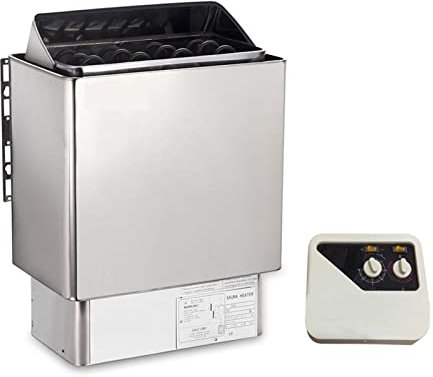 GMUME Sauna Vapeur Sauna Chauffage à Vapeur sèche for Baignoire Sauna Sauna Générateur de Vapeur avec contrôleur Interne Maison Utilisation de la Salle de Chouchou(9kw)