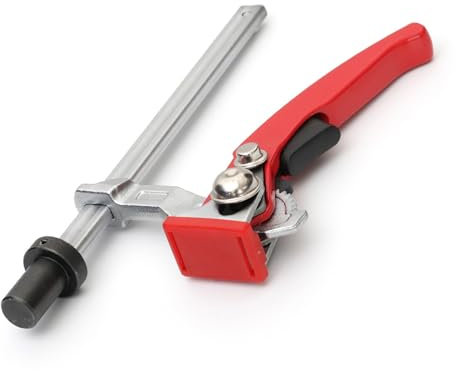 Quick Acting Hold Down Clamp, Chrome Alloy Steel Workbench Clamp with MultiAngle Clamping, 160mm Clamping Distance, for Woodworking Benches (19mm)