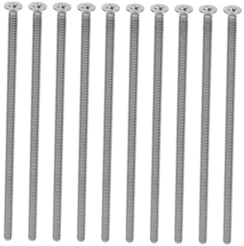 Vaguelly 10 Stück Edelstahl Senkkopfschrauben M4x110 Lange Steckdosenschrauben Für Wandplatten Rostfrei Befestigungsschrauben Für Schalter Und Steckdosen