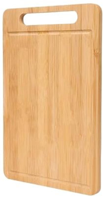 Tagliere da cucina in legno Tagliere in bambù, tagliere da cucina, tagliere bifacciale per tagliare e impastare(34x22x1.2cm)
