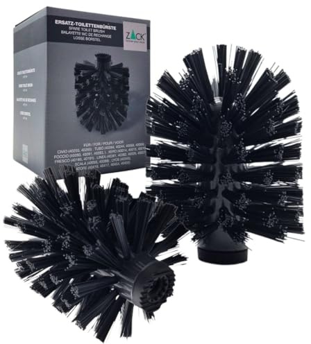 ZACK 2 er Set Ersatz-Toilettenbürstenkopf Ø 8,1 cm - Scala, Linea, Atore, Tubo, Carvo, Fresco, Xero, Foccio, WC- Bürste, Ersatzbürste, Bürstenkopf, Ersatzbürstenkopf,Toilettenbürste, Ersatzkopf (2)