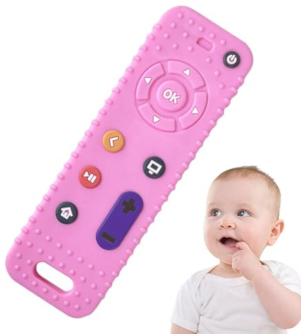 Babies Teether - TV Remote Shape Teher | Los dientes de silicona para bebés para calmar el de la dentición, 6-12 meses