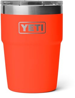 YETI Rambler 16 oz Stackable Tumbler, Vacuum Insulated, Stainless Steel with MagSlider Lid, Solar Flare