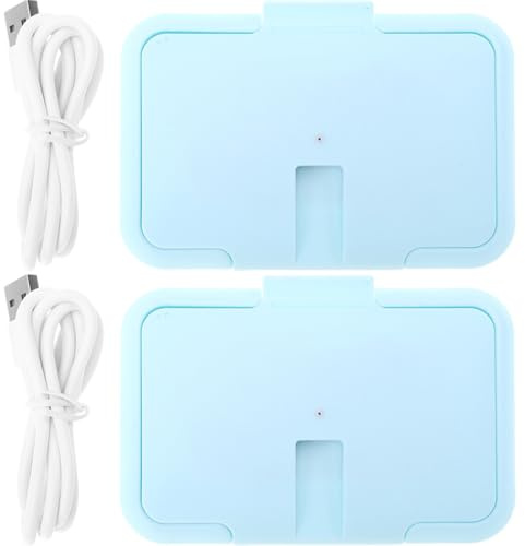HOLIDYOYO 2 Stück Pack Tragbarer Feuchttuchwärmer aus ABS mit Konstanter Temperaturregelung Kompakt für Reisen Warmes Tuch Heizgerät