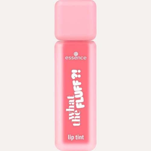 essence WHAT THE FLUFF?! lip tint Nr. 01 Rot vegan Lipgloss 5.1ml | Lip-Tint für ein sanftes, bonbonfarbenes Finish