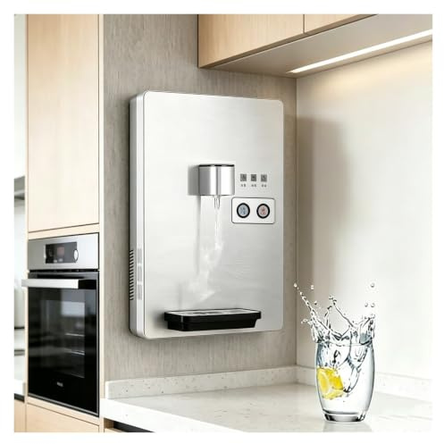 Dispensador De Agua para Pared, Maquina De Agua Fria Y Caliente, 2 Ajustes De Temperatura Combinable con Purificadores De Agua En Interiores Modernos