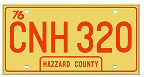 OPO 10 - Replica of The License Plate Compatible with Dodge General Lee from The Movie The Dukes of Hazzard (61)