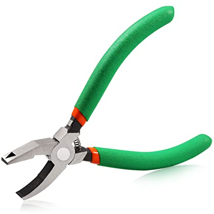 SPEEDWOX 6 Inch Professional Breaker Grozer Pliers Glass Grozing Pliers Mosaics Breaking Tool for Accurate Glass nibbling Stained Glass Work Key Fob Hardware Install