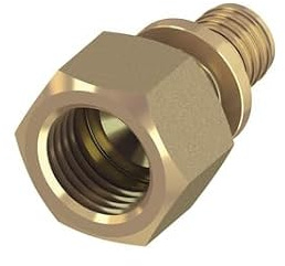 Tece 16/20/25/32 DVGW Messing Wandscheibe Winkel Kupplung T-Stuck (Übergangsmuffe Standard Messing, 20x1/2 (Nr.765003))
