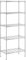 Furinno Wayar Scaffale portaoggetti in Metallo a 5 Ripiani, 61 x 36 x 152 cm, Acciaio Inossidabile