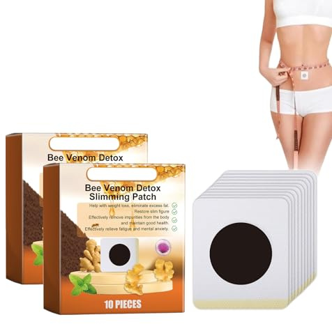 Cvreoz Bienengift Schlankheitspflaster, Bienengift Detox Schlankheitspflaster, Cvreoz Bienengift Lymphdrainage & Schlankheitspflaster (2Packs)