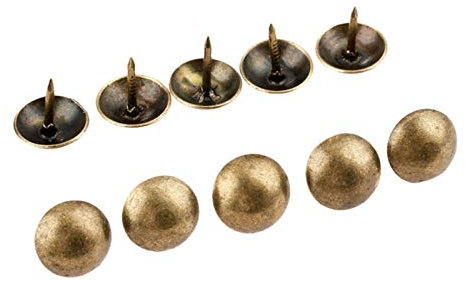 Reißnägel, Bronze-Innennägel, Schmuckschatulle, Weinkiste, Sofa-Dekorationsnägel, Reißzwecken, Reißzwecken, Türnägel, Hardware-Werkzeuge 9 mm 100 Stück Übliche und praktische Befestigungselemente