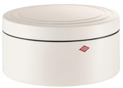 WESCO Gebäckdose Classic Line in der Farbe sand matt, pulverbeschichtetes Stahlblech, 4 Liter Volumen, schließt dicht
