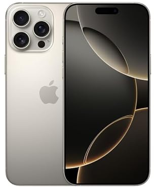 Apple iPhone 16 Pro, 1TB, Natural Titanium (Renewed)
