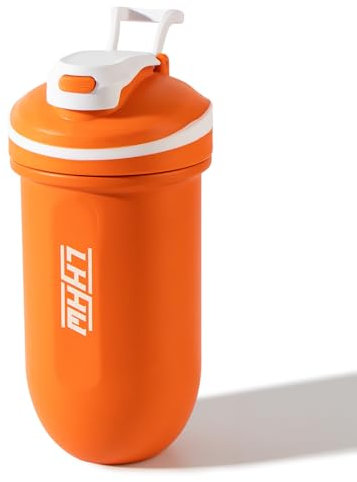 LHHW Protein Shaker edelstahl 500ml - Keine Mischkugel erforderlich kalt halten auslaufsicher BPA frei eiweiß shaker proteinshake