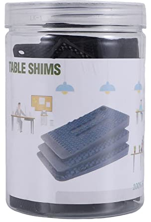 Diheohg Arandelas de plástico para nivelar - 36 piezas de vidrio y cuñas de mesa duraderas, hazlo tú mismo, nivelador para muebles, mesa, silla