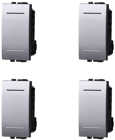 IXTRIMA Deviatore 1P 16A Unipolare Colore GRIGIO Compatibile Con Bticino Living International/LIGHT