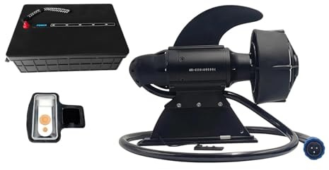 JHXHFJXZ Electric Fish Fins For Paddle Surf Stand Up Paddle Board Underwater Brushless Motor With Battery Kayak Propeller for Inflatable,Paddle Boards,Fishing Boats(24V and 30AH Battery)