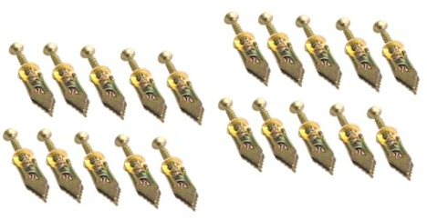 Amosfun 2 Set Fissaggio Per Cartongesso in Pesante Ancoraggi Cava Resistenti E Antiruggine Per Montaggio Sicuro Su Muro Professionale Per Fissaggi Domestici 10 Pezzi*2