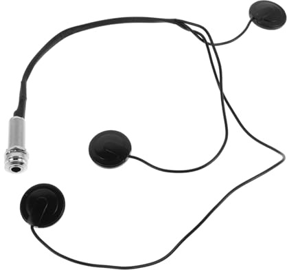 Hoement Piezo Tonabnehmer für Violine und Akustikgitarre mit Metall Stütze Gummi und Kupfer Material Vielseitig Einsetzbar zum Musizieren und Unterrichten