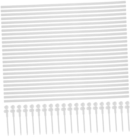 SUPVOX Windmill Accessories 20-Pack Pinwheel Rods Windmill Poles for Diy Craft Projects Outdoor Decorations Kite Making Sticks Durable and Easy to Assemble