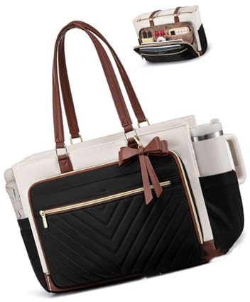 Snorvixre Bolsa para profesores y enfermeras con almacenamiento organizado y transporte conveniente bolsa de trabajo para ordenador portátil, regalo, bandolera, bolsos de antebrazo, bolso grande para