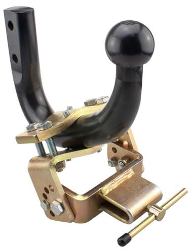 Snakemaster Caravan Stabiliser Receiver Bracket for Swan Neck Towbars