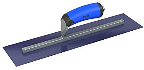 Bon 67-181 Steel City Finish Trowel - Square - Blue Steel - 16 X 5 - Comfort Grip