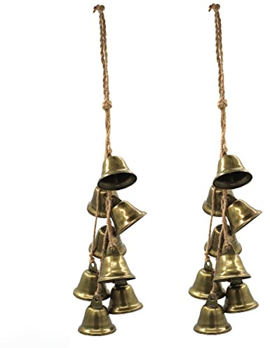 2 Piezas de protección de Campanas de Bruja para perillas de Puerta, campanillas de Viento, Cosas de Bruja, Suministros de brujería de energía Negativa Transparente para decoración Bohemia del hogar