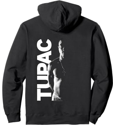 2Pac Hip Hop Rap Music Side Photo by Rock Off Felpa con Cappuccio