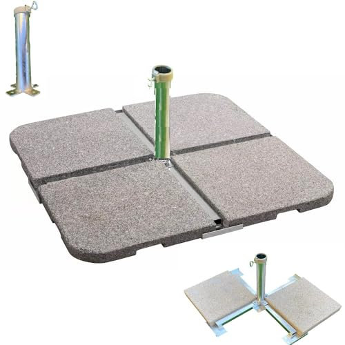 GROSSSCHIRM - PLATTEN - STÄNDER - für Platten 40 x 40 cm Schirmstöcke bis 55 mm ø MADE BADEN WÜRTTEM;BERG