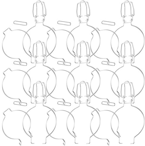 Homoyoyo Accesorios para Tarros De Conservas De Vidrio Abrazadera De Alambre 10 Unidades Clip De Alambre para Sellar Frascos De Vidrio De Boca Ancha Hebilla Sellada Tarros De Albañil