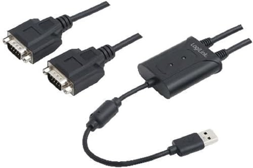 LogiLink AU0031 - Adaptador USB a 2X Serial