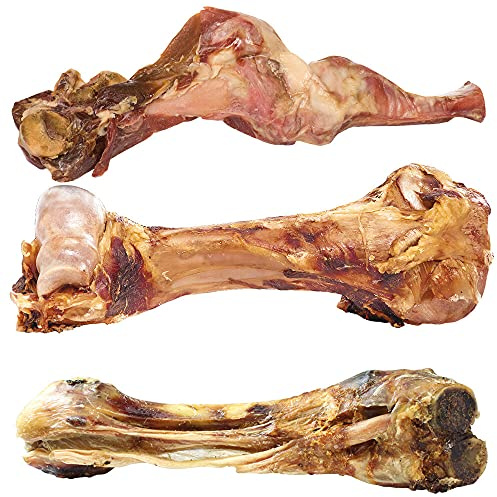 Schecker Hundeknochen - Kauknochen Set - mit 3 unsere 1 x Schwein - 1 x Kalb und einmal Rind - Hundeknochen