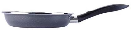 Magefesa K2 Gransasso - Sartén 18cm de acero vitrificado exterior gris moteado. Antiadherente bicapa reforzado efecto piedra, apta para todo tipo de cocinas, especial inducción. 50% de ahorro energético.