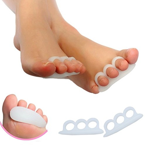 feifanshop Kit Zur Behandlung Von Hammerzehen Zehenspreizer Aus Weichem Gel Material – Schienen die zur Schmerzlinderung bei Hammerzeh helfen – 4 Stück Spreizer Set