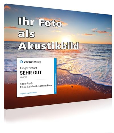 AbsorPic Akustikbild Foto | verbessert die Raumakustik | deutlich weniger Nachhall | Premium Schall Absorber 100 x 150 x 3 cm - Made in GERMANY, Köln