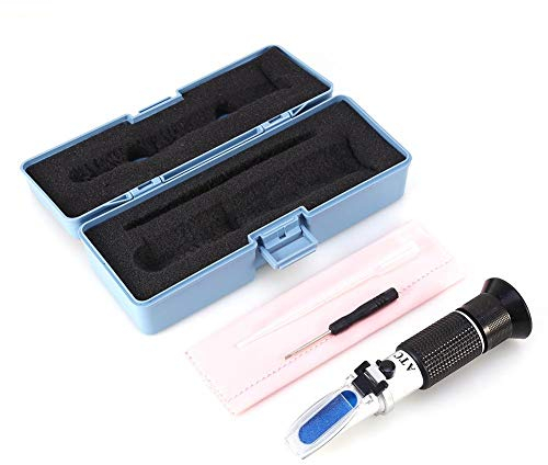 Frostschutzmittel Refraktometer, frostschutzprüfer,Glykol Refraktometer Auto Frostschutzmittel Batterie Säure Motorkühlmittel Tester Tool ATC