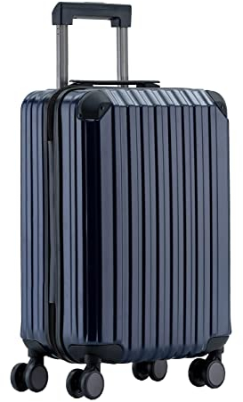Münicase M816 TSA-Schloß Koffer Reisekoffer Trolley Kofferset Hardschale Boardcase Handgepäck (Dunkelblau, Kleiner Koffer)