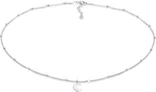 Elli Halskette Damen Choker Kugel Halbmond Astro 925 Silber