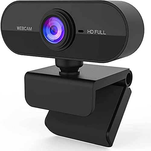 Webcam Full HD avec microphone pour ordinateur de bureau, caméra d'ordinateur HD 1080p, caméra Web Plug and Play, caméra USB pour ordinateur portable/PC/Mac, vidéoconférence, streaming et appels vidéo