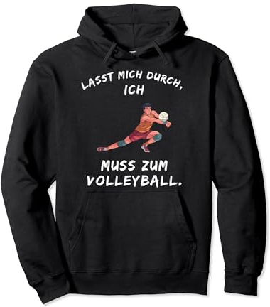 Volleyball Spruch Lustig Beachvolleyball Aufschlag Trikot Pullover Hoodie