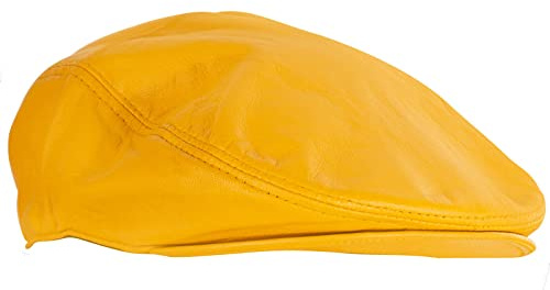Infinity Leather Echtes Aus Leder Ivy Barett Zeitungsjunge Gatsby Golf Cabbie Schiebermütze