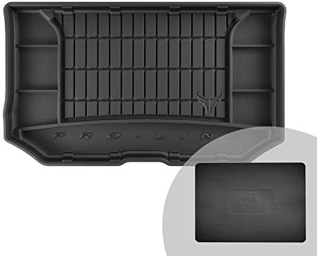 FROGUM ProLine 3D Gummimatte Exklusive Auto Kofferraummatte Kofferraumwanne für Ford Fiesta VII Active 2017-2023 | Bequemer Organiser | Die höchsten Kanten